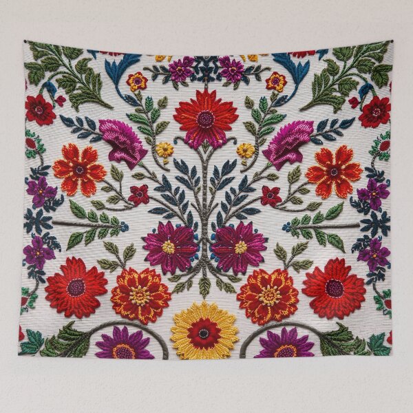 Item preview, Traditional Mexican Floral Embroidery 10 designed and sold by Tom-Johnson.