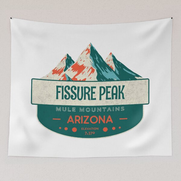 Aperçu de l'œuvre Fissure Peak, Mule Mountains, Arizona, Conception de montagne créée et vendue par Wanderful-roads.
