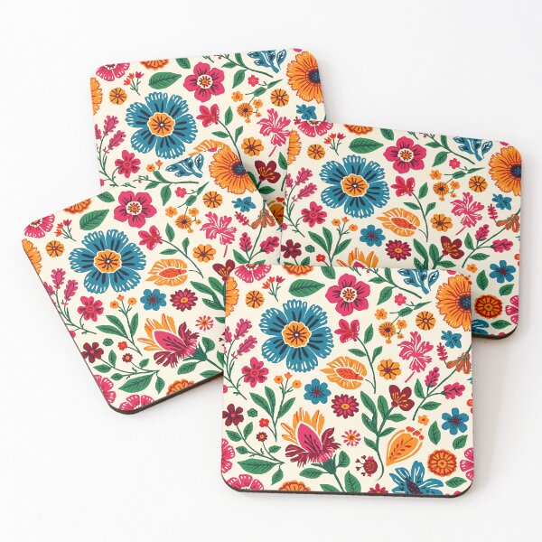 Item preview, Traditional Mexican Floral Embroidery 13 designed and sold by Tom-Johnson.