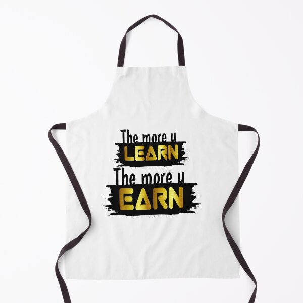 Item preview, Learn and Earn Gold Typography designed and sold by Tofimo.