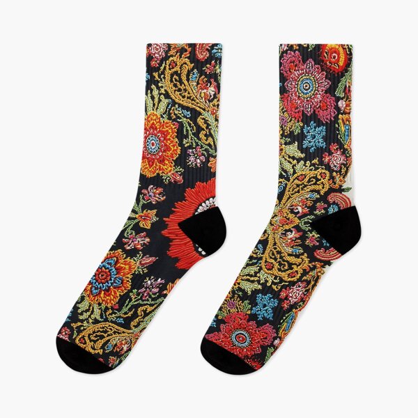 Item preview, Traditional Mexican Floral Embroidery 14 designed and sold by Tom-Johnson.