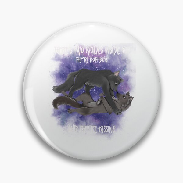 Item preview, Theres Two Wolves Inside You designed and sold by buttonnatan.