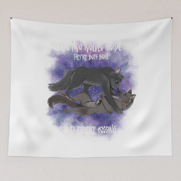 Item preview, Theres Two Wolves Inside You designed and sold by buttonnatan.