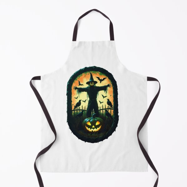 Item preview, A Sinister Scarecrow Under The Fiery Halloween Sky designed and sold by e-camelleone.