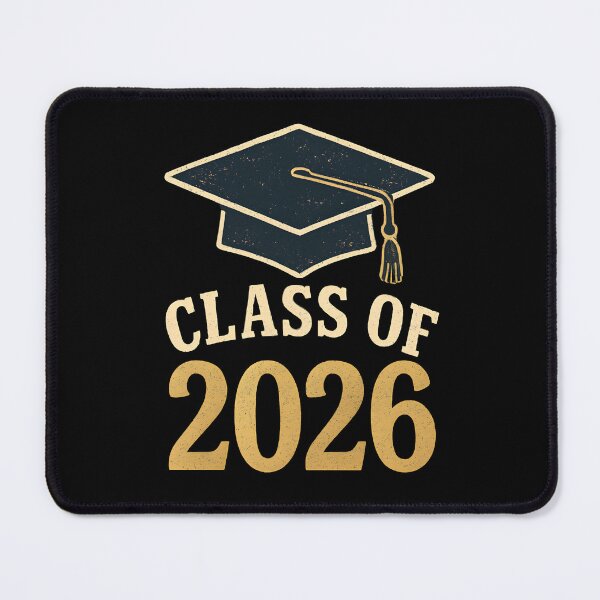 Item preview, "Class of 2026" Distressed Graduation Cap Design designed and sold by DarylWelsh2024.
