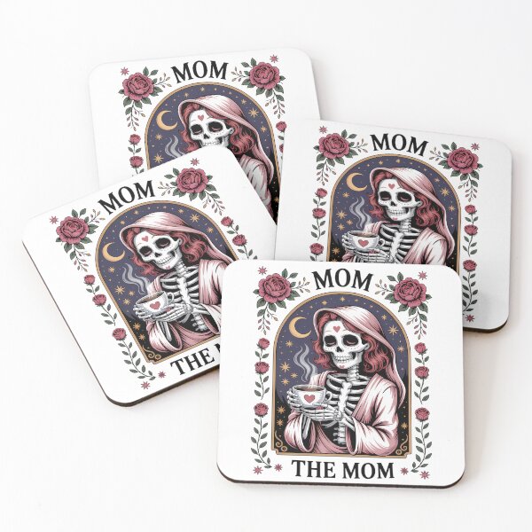 Item preview, Gothic Skeleton Mom Coffee PNG designed and sold by Charlietule.