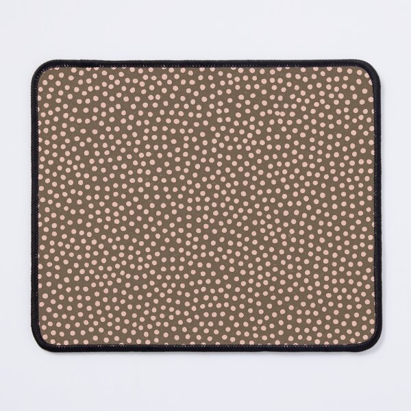 Item preview, Minimalist Polka Dot Pattern – Blush Pink on Mocha Mousse Brown designed and sold by Creative_Canvas.