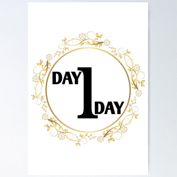 Item preview, Day 1 Not One Day | Motivational designed and sold by Tofimo.