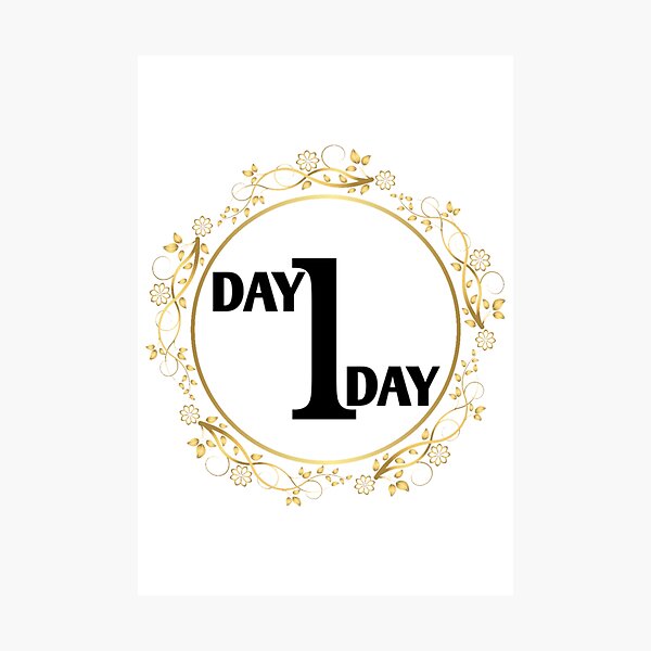 Item preview, Day 1 Not One Day | Motivational designed and sold by Tofimo.