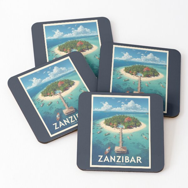 Item preview, A Vintage Illustration of Zanzibar - Tanzania  designed and sold by GoodOldVintage.