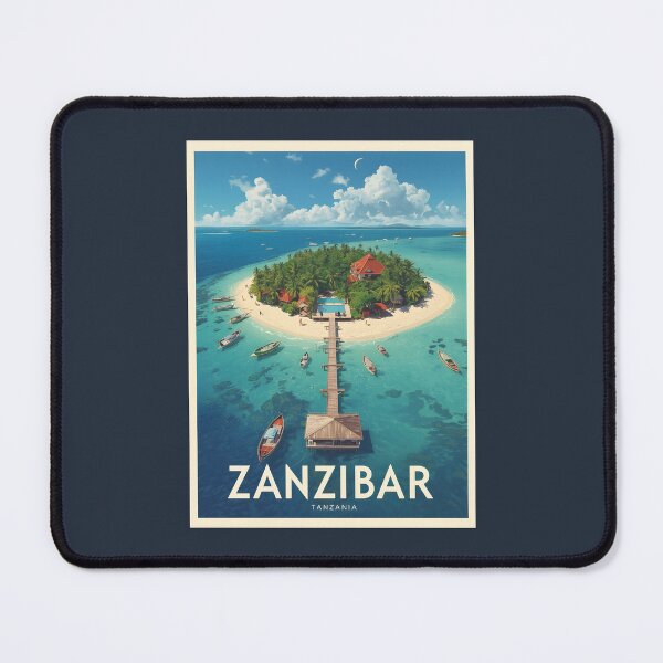 Item preview, A Vintage Illustration of Zanzibar - Tanzania  designed and sold by GoodOldVintage.