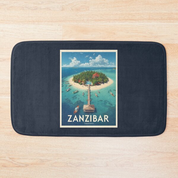 Item preview, A Vintage Illustration of Zanzibar - Tanzania  designed and sold by GoodOldVintage.