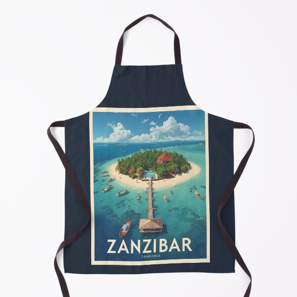 Item preview, A Vintage Illustration of Zanzibar - Tanzania designed and sold by GoodOldVintage.
