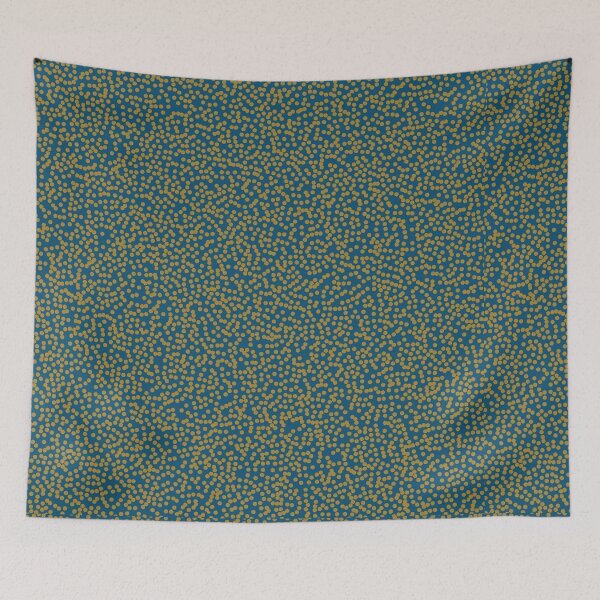 Item preview, Minimalist Dot Pattern – Amber Haze on Transformative Teal designed and sold by Creative_Canvas.