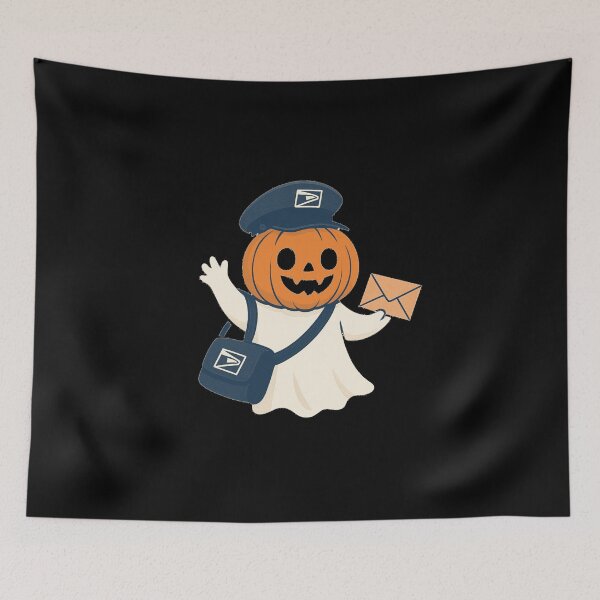 Item preview, Postal Worker Pumpkin Ghost | Funny Halloween Post Office Staff T-Shirt designed and sold by sssweetness.