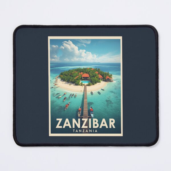 Item preview, A Vintage Illustration of Zanzibar - Tanzania  designed and sold by GoodOldVintage.