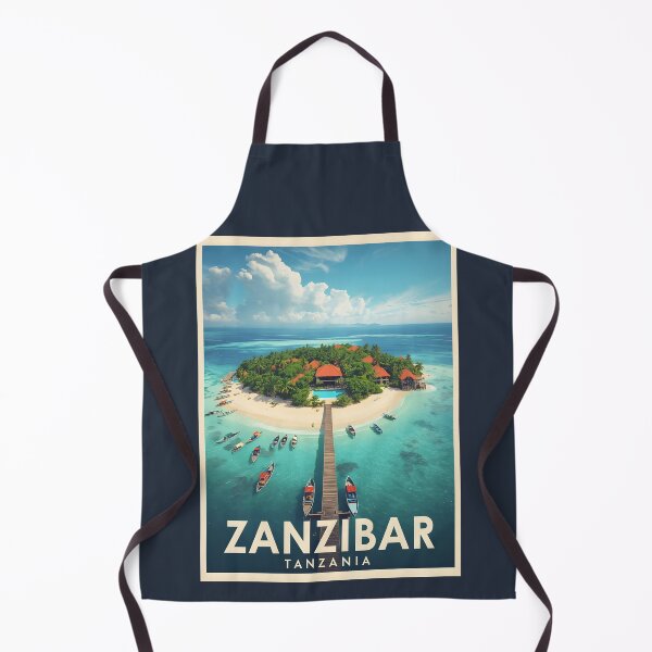 Item preview, A Vintage Illustration of Zanzibar - Tanzania designed and sold by GoodOldVintage.