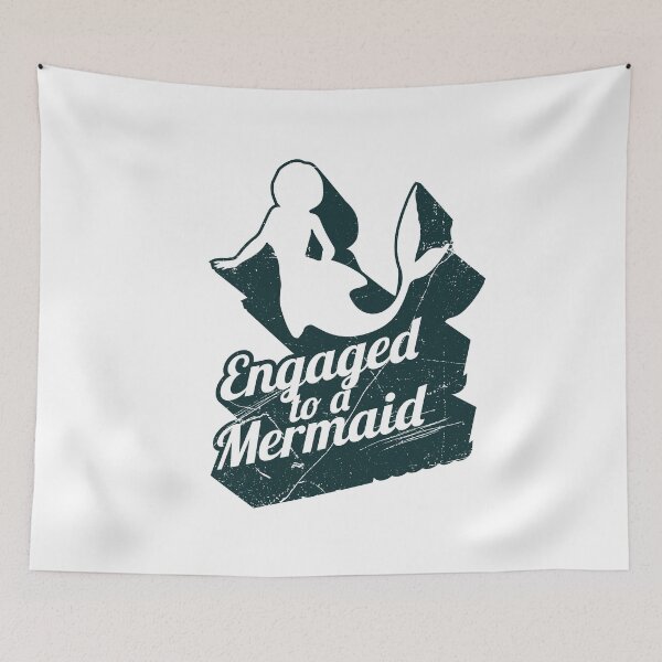 Item preview, Engaged To A Mermaid (v2) designed and sold by BlueRockDesigns.