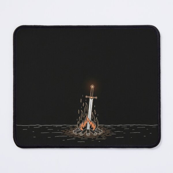 Item preview, Bonfire Lit - Dark Souls Inspired Pixel Art | Gamer Gift designed and sold by OutterFit.
