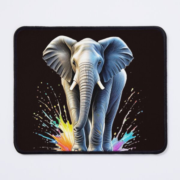 Item preview, Majestic Momentum – Elephant with Splash Art designed and sold by BhavnaGamiArts.