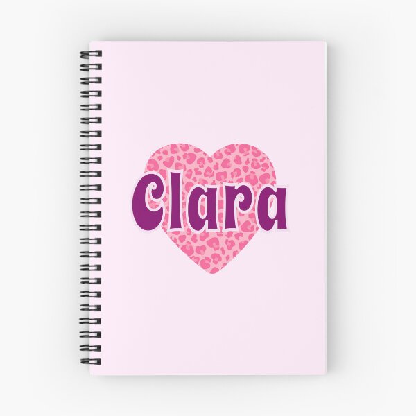 Item preview, Clara Name Pink Leopard Heart  designed and sold by Jeallan Designs.