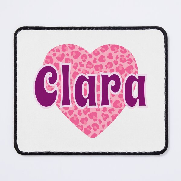 Item preview, Clara Name Pink Leopard Heart designed and sold by Jeallan Designs.