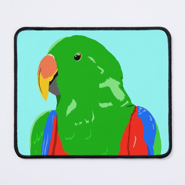 Item preview, Cute Eclectus Parrot Green Male Version designed and sold by TiffinByLK.