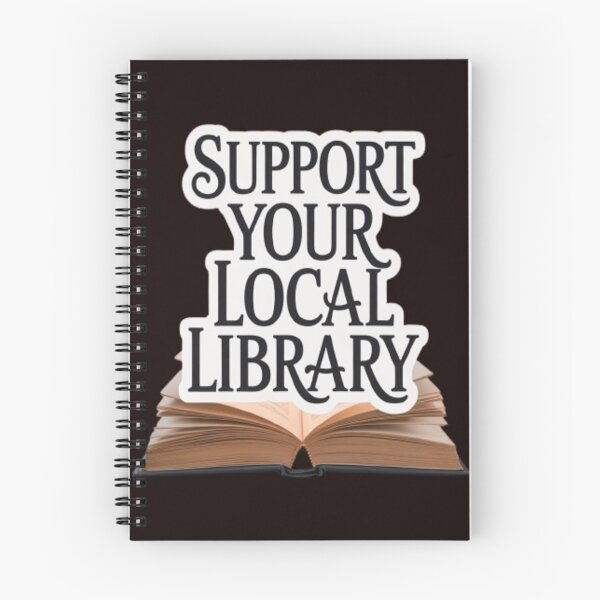 Item preview, Support Your Local Library Books Reading Librarian Typography designed and sold by sadedream.