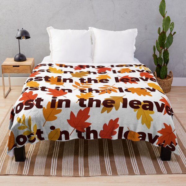 Item preview, Lost in the Leaves - Autumn Quote Pattern designed and sold by DKunic.