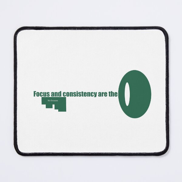 Item preview, Focussed Mindset II Consistency II Motivational Quote II Typography designed and sold by MasalaStrokes.