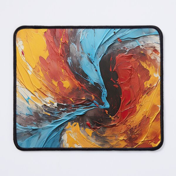 Item preview, Chaotic Harmony Abstract Swirl Fluid Art Mondrian style designed and sold by Jerhus.