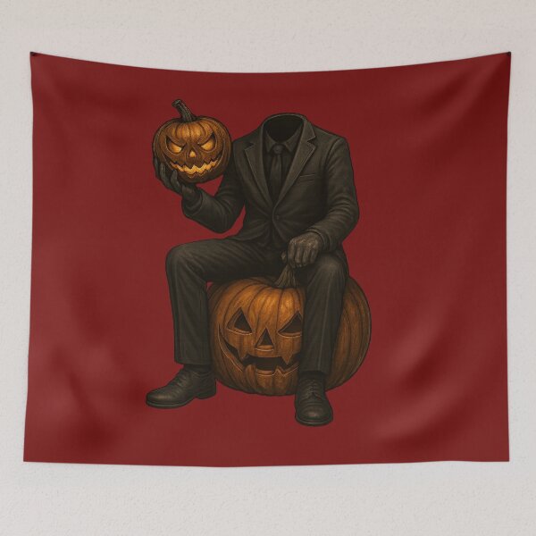 Item preview, The Pumpkin Throne – Headless Halloween Ruler designed and sold by TrendTribeTP.