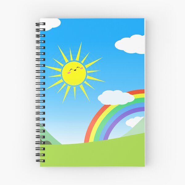 Artikelvorschau, Fröhliche Sonne, Regenbogen und Wolken entworfen und verkauft von Liron Peer's Magical Store.