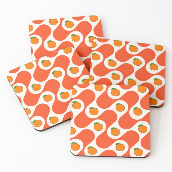 Item preview, Orange retro wave with fruit designed and sold by BritishDelights.
