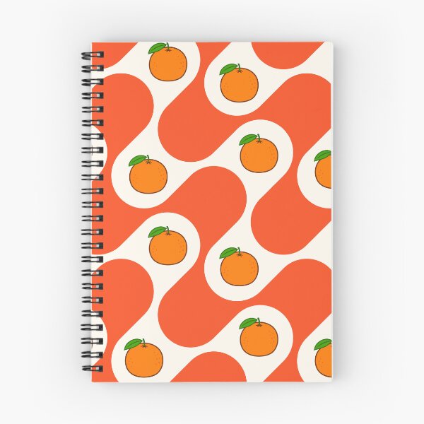 Item preview, Orange retro wave with fruit designed and sold by Britishdelights.