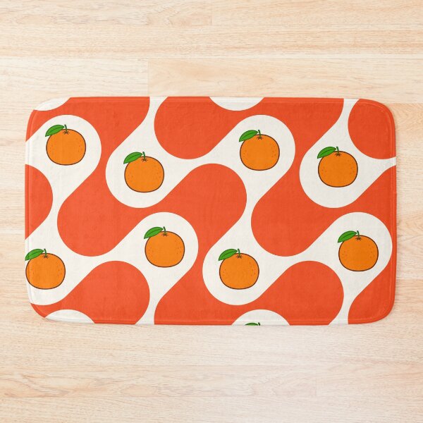 Item preview, Orange retro wave with fruit designed and sold by BritishDelights.
