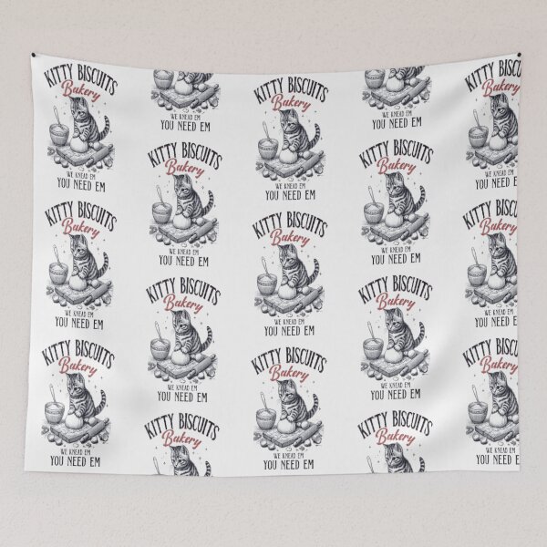 Item preview, Funny Kitty Biscuits Bakery new designed and sold by TigerThreads0.
