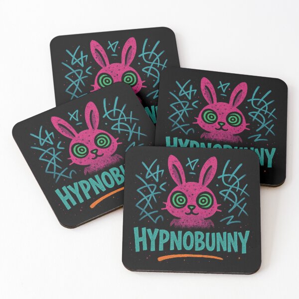 Item preview, Funny Psychedelic Hypno Bunny Art designed and sold by Dogdogdesignsart .