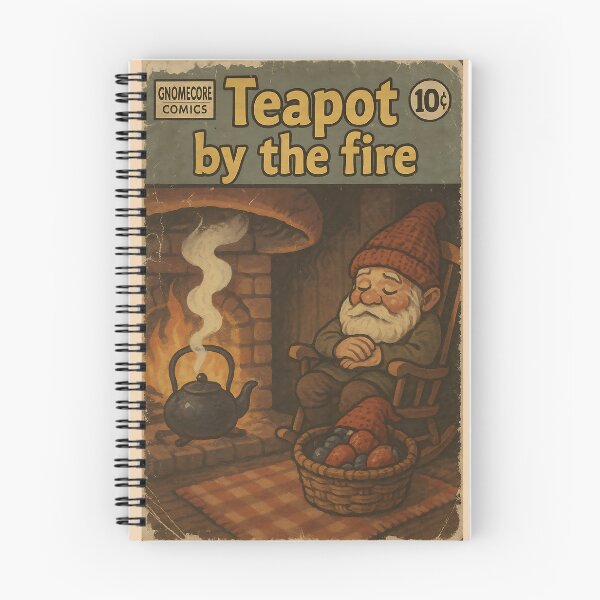 Item preview, Cozy Gnomecore: Teapot by the fire designed and sold by bapupa.