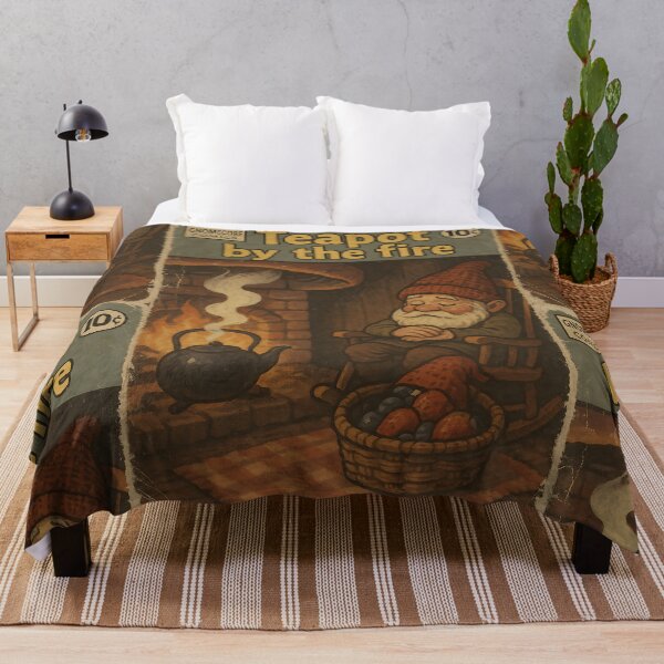 Item preview, Cozy Gnomecore: Teapot by the fire designed and sold by bapupa.