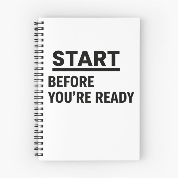 Item preview, Start Before You’re Ready – Motivational Tee designed and sold by MofazStyle.