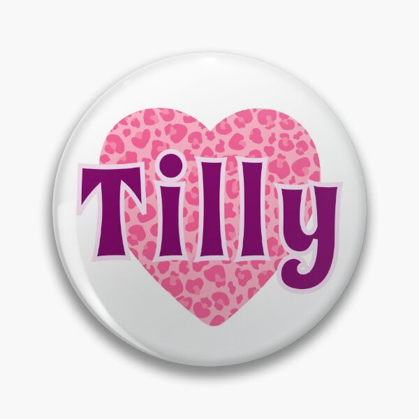 Item preview, Tilly Name Pink Leopard Heart  designed and sold by Jeallan Designs.