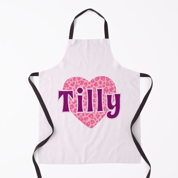 Item preview, Tilly Name Pink Leopard Heart  designed and sold by Jeallan Designs.