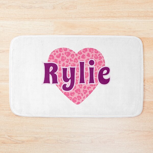 Item preview, Rylie Name Pink Leopard Heart  designed and sold by Jeallan Designs.