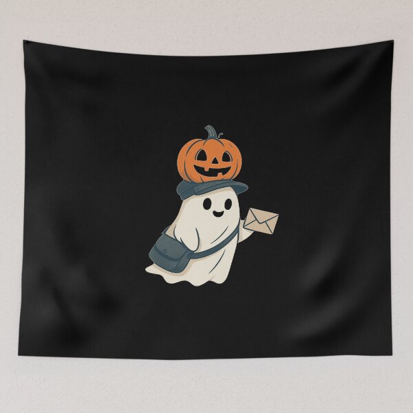 Item preview, Copy of Postal Worker Pumpkin Ghost | Funny Halloween Post Office Staff T-Shirt designed and sold by sssweetness.