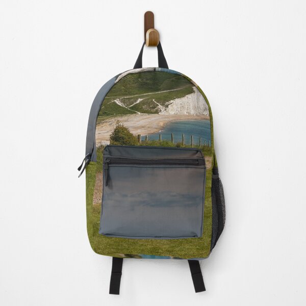 Item preview, A seat with a view over the Seven Sisters at Cuckmere Haven Sussex England UK designed and sold by John Gilham - Landscape Photography.