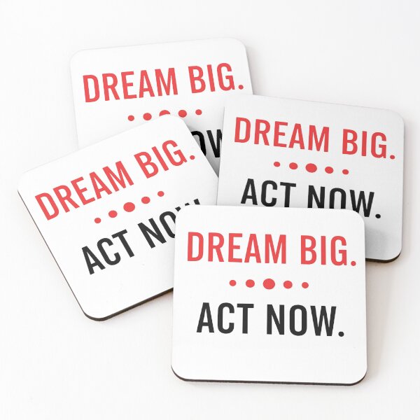 Item preview, Dream Big Act Now – Bold Motivational Tee designed and sold by MofazStyle.