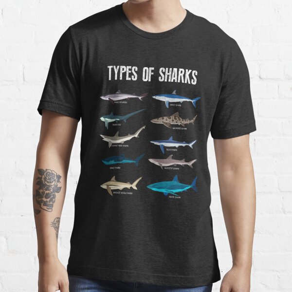 Types Of Sharks Fish Lover Awesome Cool Gift Ideas' Women's T-Shirt