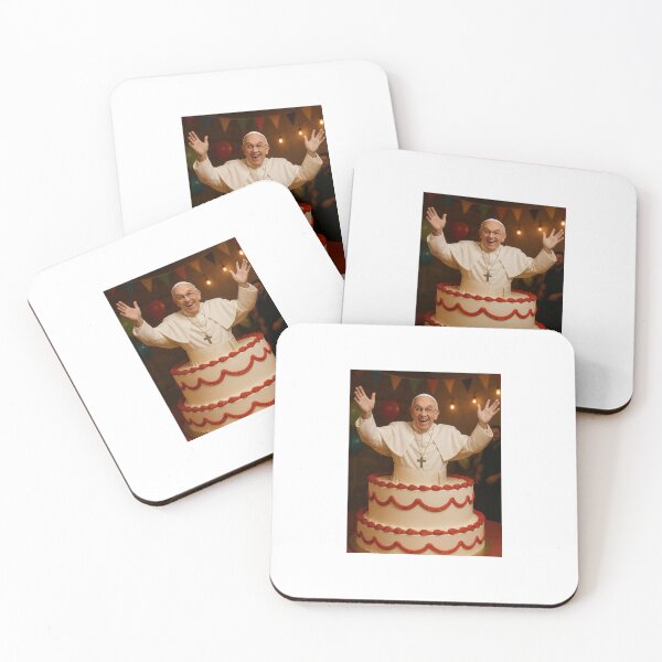 Item preview, Pope francis cake groom stag party hat birthday funny prank meme gift weird designed and sold by CheeseBlueprint.