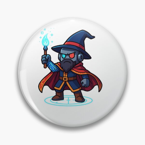 Item preview, Wizard Bot – The Digital Sorcerer designed and sold by KraxelZ.